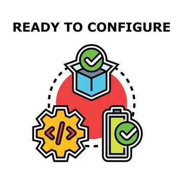 Configuring products, settings, and updates for system setup 库存插图