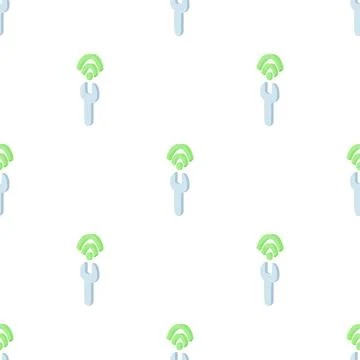 Configuring Wi-Fi pattern seamless vector イラスト素材