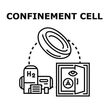 Confinement cell isolating biological element vector concept 스톡 일러스트