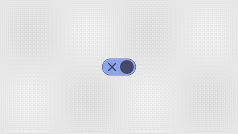 Confirm cancel toggle control flat UI overlay element animation Stock Footage 336186873