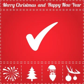 Confirm Icon Vector Stock Illustration