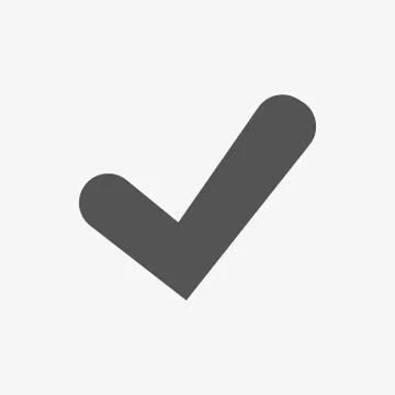 Confirm icons; vector illustration. Flat design style Stockillustratie