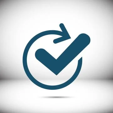 Confirm icons; vector illustration. Flat design style イラスト素材