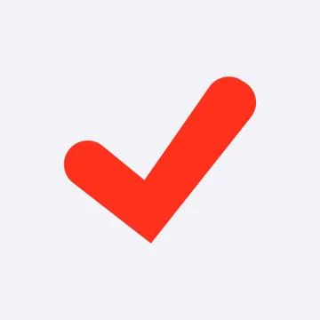 Confirm icons; vector illustration. Flat design style Stock Illustration