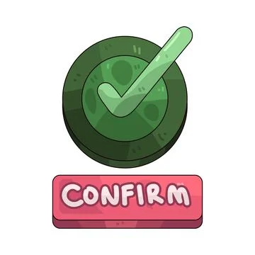 Confirm illustration Illustrazione stock