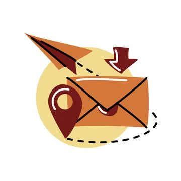 Confirm mail. Vector icon in bold line style Stock Illustration