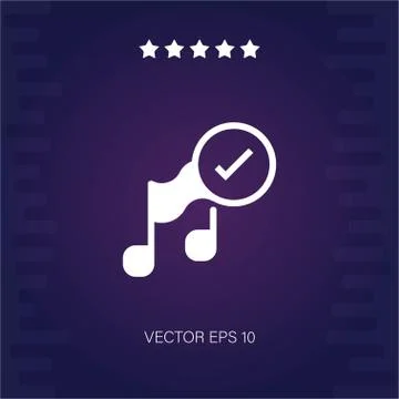 Confirm vector icon Stock Illustration