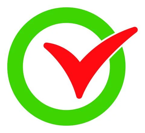 Confirm - Vector Icon Illustration Stock Illustration