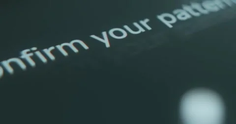 Confirm your pattern, security measure to unlock phone Stock-Footage 313353117