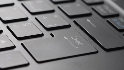 Confirmation of the action with the button Enter on keyboard. Stock Footage 101949406