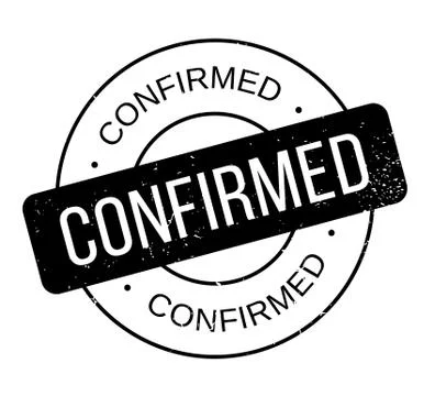 Confirmed rubber stamp Stock Illustration