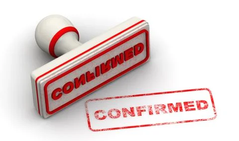 Confirmed. The seal 스톡 일러스트