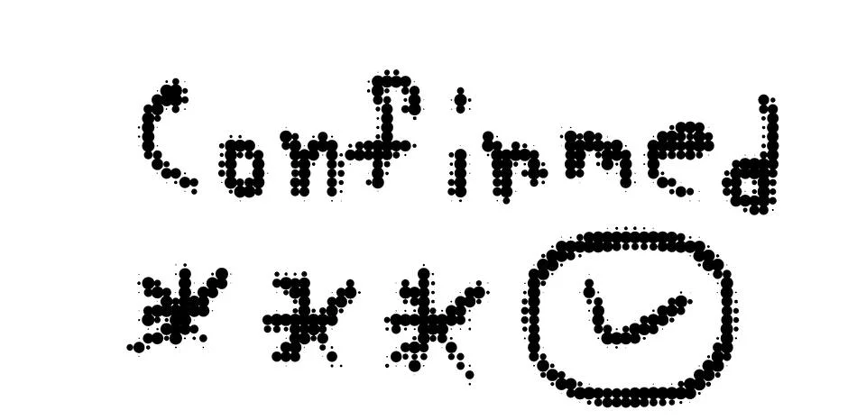 Confirmed status checkmark icon graphic with confirmed checkmark verification Stock Illustration