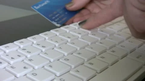Confirming credit card data Stock-Footage 22376316