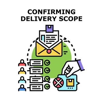 Confirming delivery scope for project management objectives Stock-Illustration