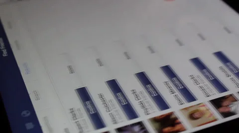 Confirming friends on socialnetwork with tablet Video stock 33729586