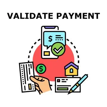Confirming payment processing through digital and traditional channels Stock Illustration