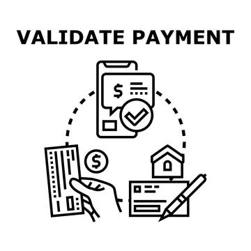 Confirming payment processing through digital and traditional channels Stock Illustration