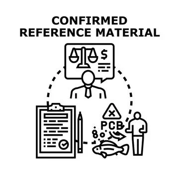 Confirming reference material for environmental chemical regulation Stock Illustration