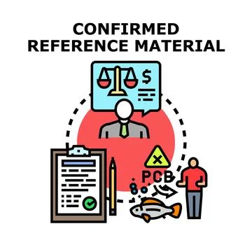 Confirming reference material for environmental chemical regulation Stock Illustration