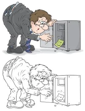 Confiscation of deposits Stock Illustration