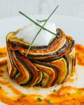 Confit byaldi dish Stock Photos