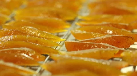 Confit orange-slices Stock Footage 11473238