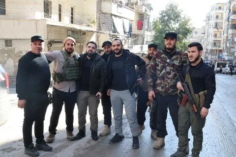 The conflict between Kurdish forces SDF and the Syrian army Stock Photos