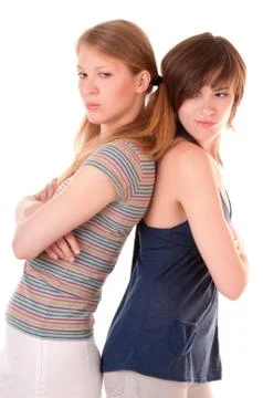 Conflict between two friends Stock Photos