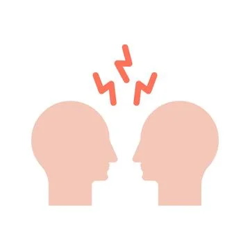 Conflict icon vector image. Stock Illustration