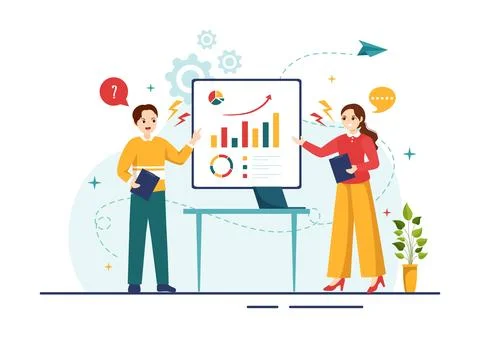 Conflict Resolution and Management Vector Illustration with Two Society Gro.. Stock Illustration