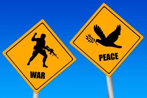 Conflict signs Stock Illustration