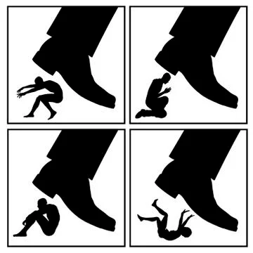 Conflict Strategy of Loser Illustrazione stock