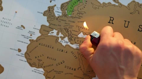 Conflict threatening world peace Vídeo Stock 338384568