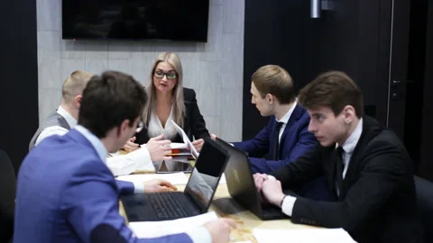 Conflict in the workplace Stock Footage 103088576