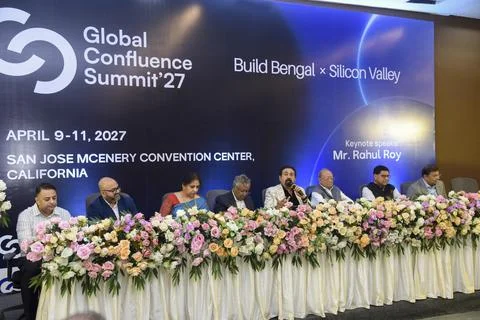 Confluence 2027 Official Press Launch Kolkata India Stock Photos