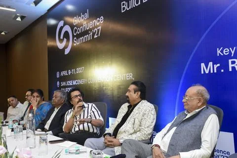 Confluence 2027 Official Press Launch Kolkata India Stock Photos