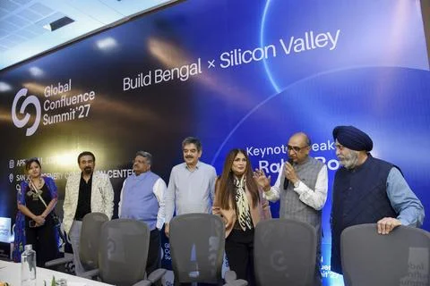 Confluence 2027 Official Press Launch Kolkata India Stock Photos