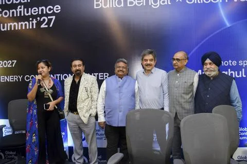 Confluence 2027 Official Press Launch Kolkata India Stock Photos