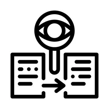 Conformity of document policy line icon vector illustration Ilustração Stock