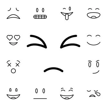 Confounded, face flat vector icon in emotions pack Stock Illustration
