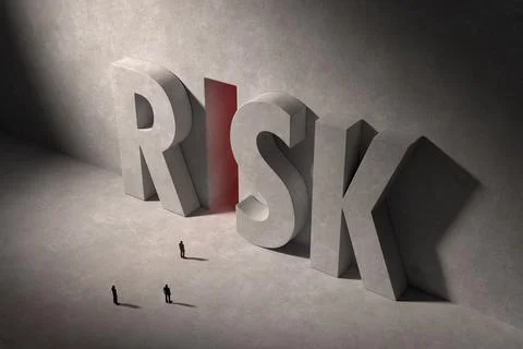 Confronting Risk Stock Illustration
