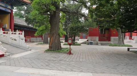 Confucius Temple is dedicated to the great philosopher Confucius, Beijing Stock-Footage 57221060