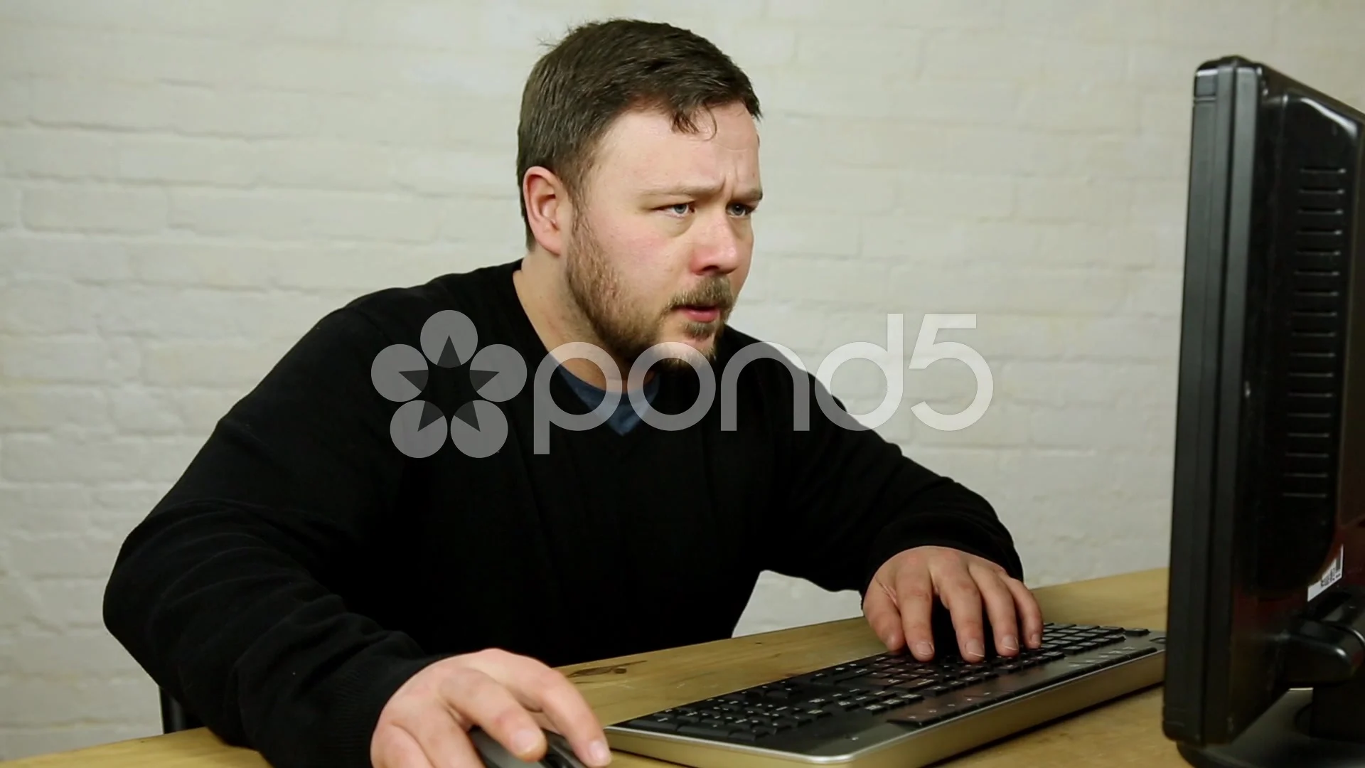 confused guy computer