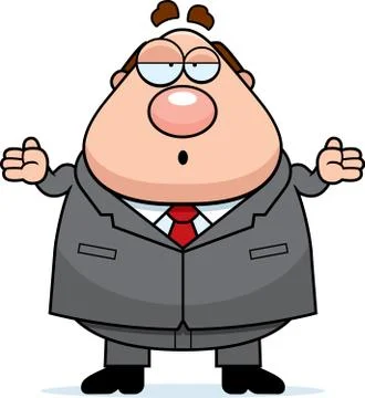 Confused boss Stock Illustration