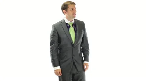 Confused Businessman Stock Footage 11823937