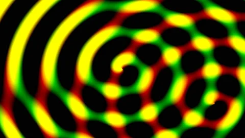 Confused Confusion Sickness Background Pattern Interfering Spirals Video stock 139717436