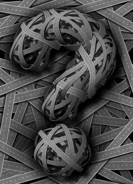 Confused direction solutions Stock Illustration