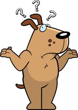 Confused Dog Stock Illustration