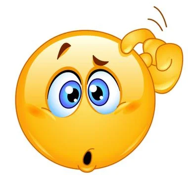 Confused emoticon Stock Illustration